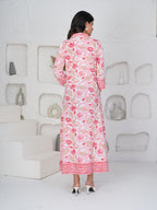 Hand Block Printed Lovely Pink Dress