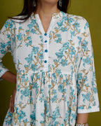 Hand Block Printed Charming Blue Co-ord Set