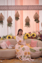 Hand Painted Floral Saree