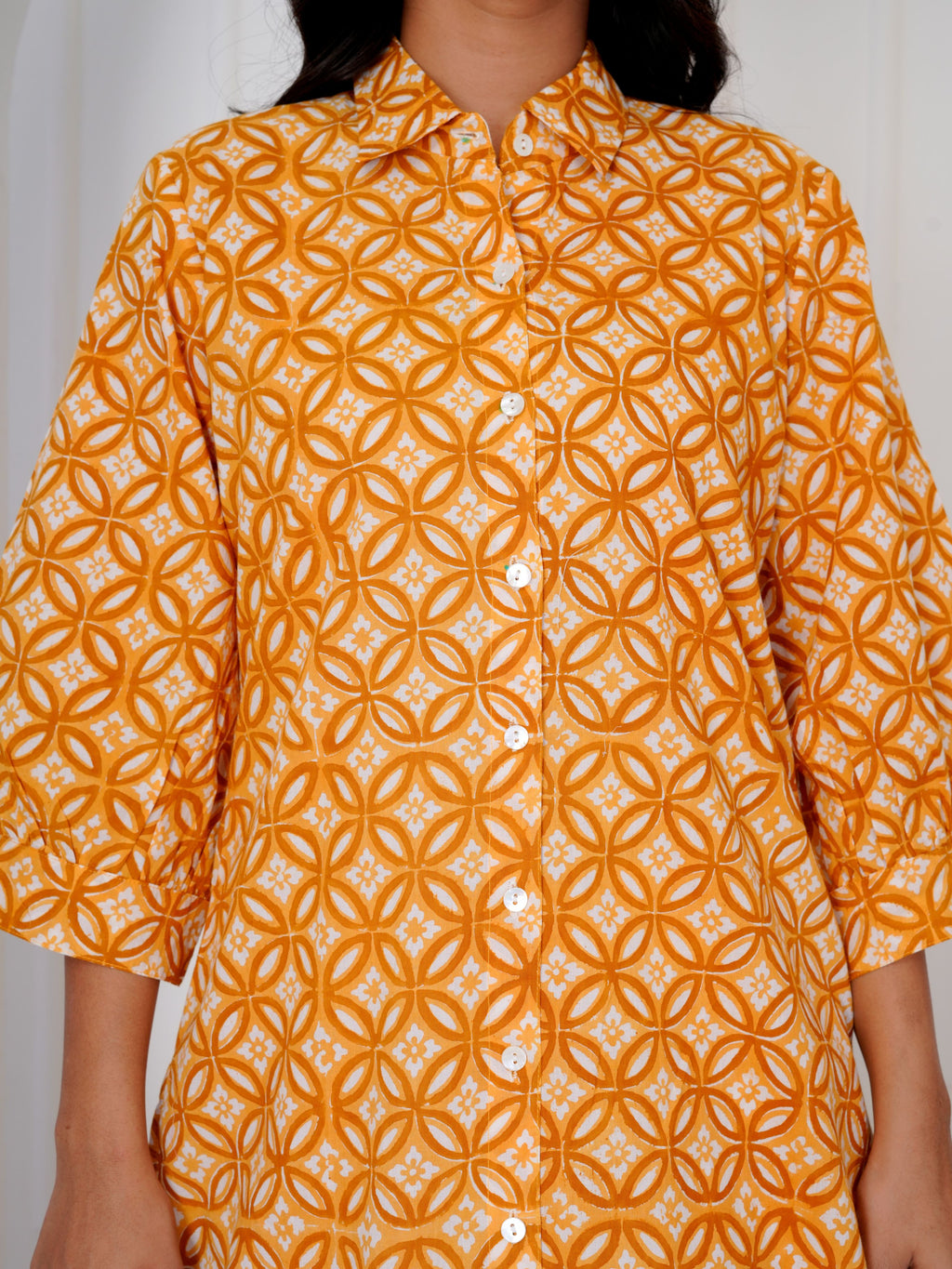 Hand Block Printed Cheerful Yellow Co-ord Set