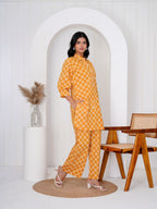 Hand Block Printed Cheerful Yellow Co-ord Set